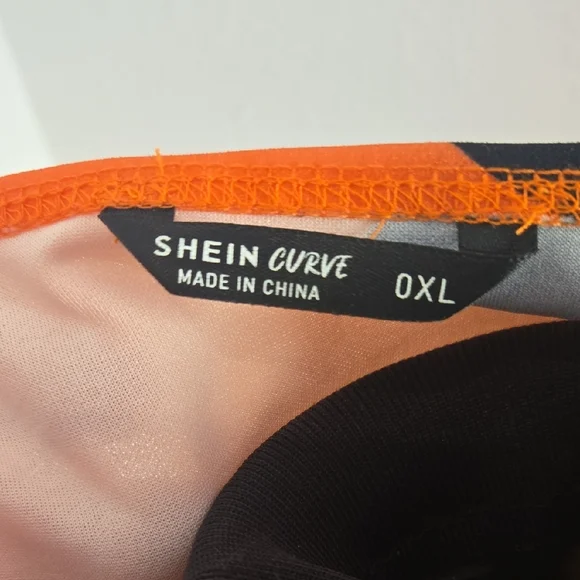 🩷SHEIN Orange Bat Print Halloween Dress - Picture 4 of 4